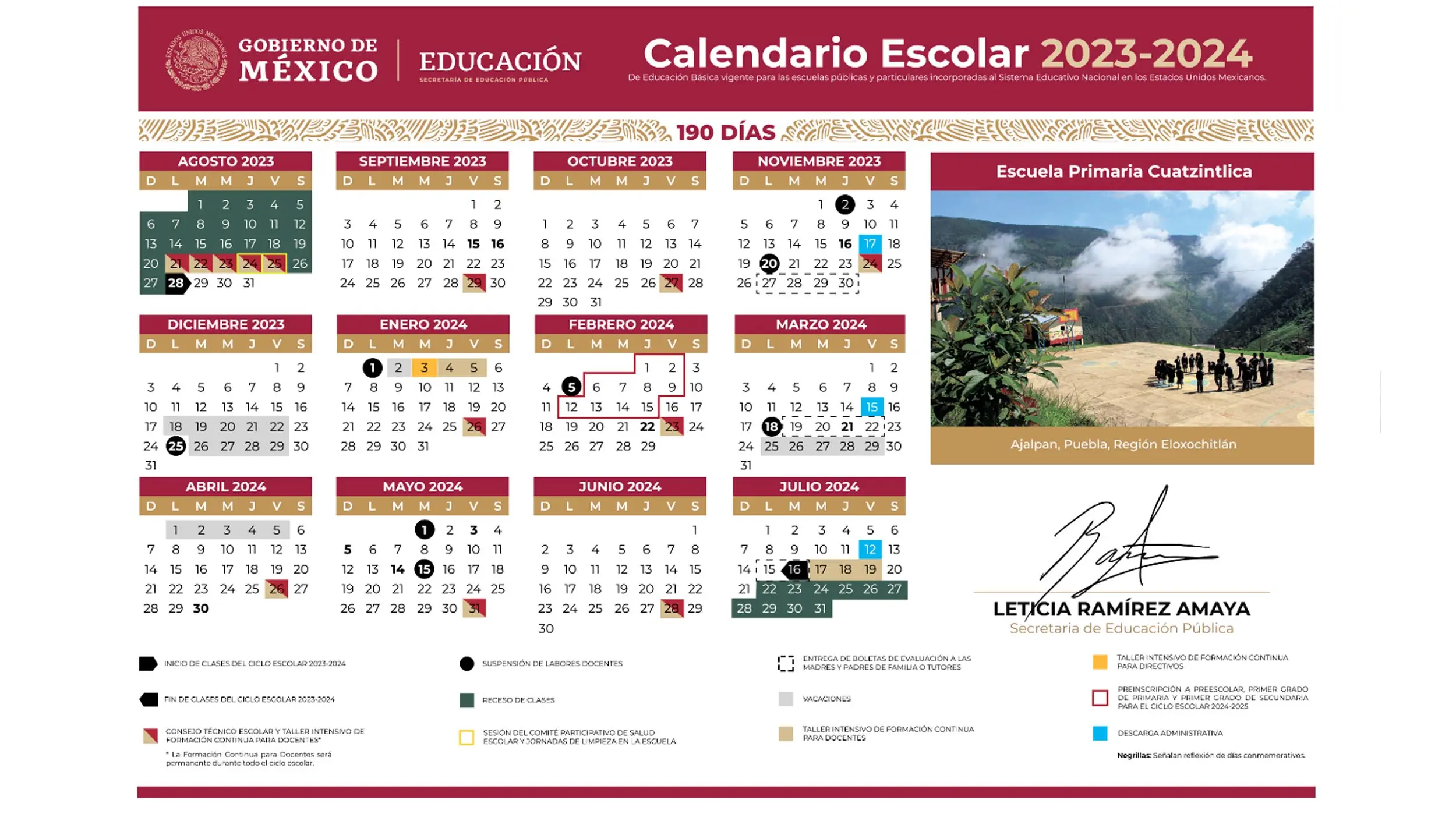 Publican calendario del ciclo escolar 20232024 para Morelos El Vocero